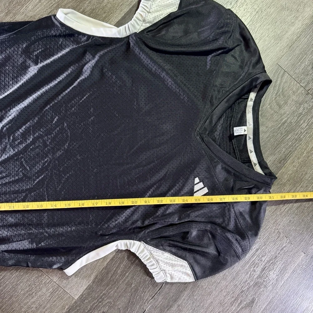 Adidas Football‎ Jersey Mens L Black Press Coverage Mesh Breathable Practice
